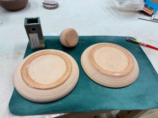 Works ready to be glazed
