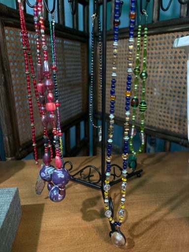 Beaded Necklaces Hanging